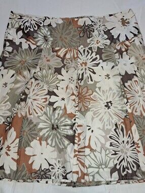 Mossimo Women's Floral Pleated A-Line skirt Size 14 Boho Cottagecore